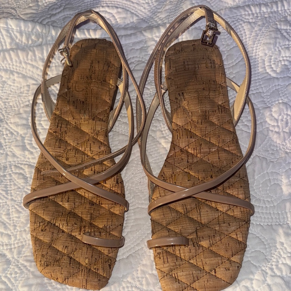 Elegant Tan Strappy Sandals